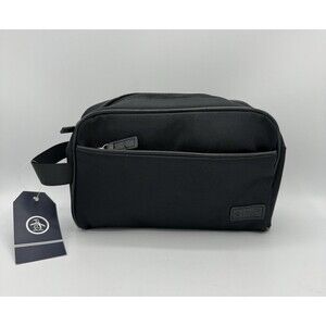 Original Penguin Zip Travel Kit Bag w/Bottle, Black
